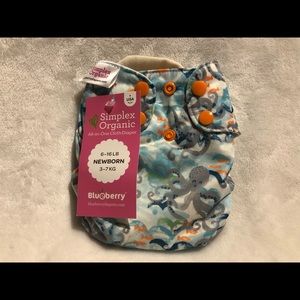 Blueberry Newborn Organic Simplex AIO Diaper